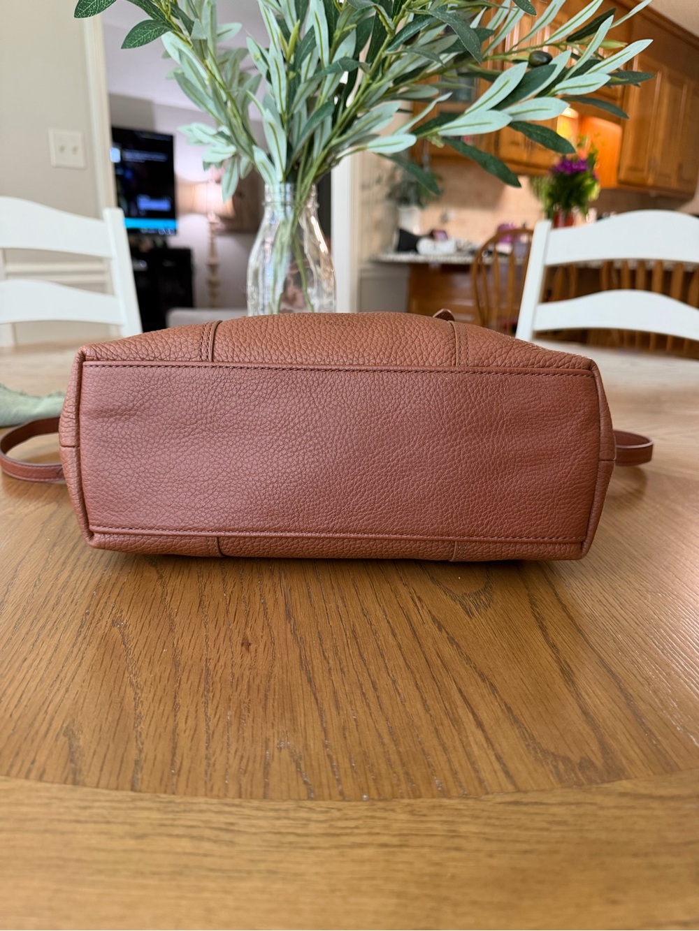 Fossil Pebbled Leather Crossbody satchel in Brown - Picture 4 of 6